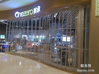 铝合金水晶折叠门 重庆商场店铺铝合金水晶折叠推拉门