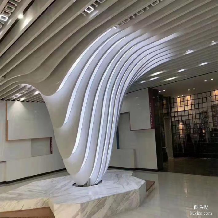 弧形铝方通天津可定制产品铝方通室内吊顶