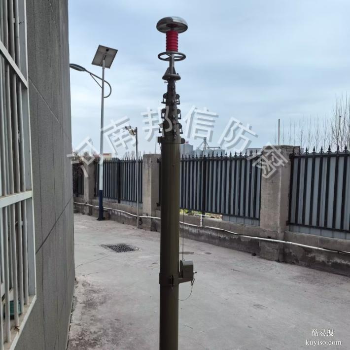 插接式鋁合金短波天線支撐桿手搖升降桿雙極天線桿7米10米18米