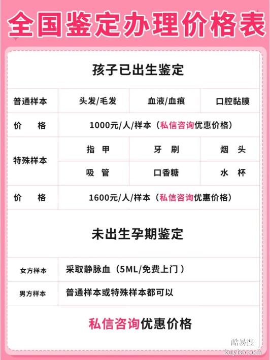 邯鄲DNA親子鑒定費(fèi)用詳解正規(guī)鑒定中心-親子鑒定類型全指南