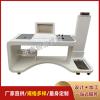 定制加工医疗机箱机壳ABS塑料台车工作站台式移动电脑推车一件起
