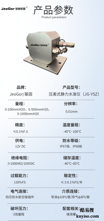 基固液壓式靜力水準(zhǔn)儀沉降監(jiān)測