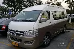 广州机场接送租车23座丰田考斯特中巴车单送增城区多少钱一趟