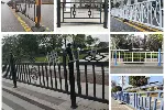 京式U形弯管焊接市政公路护栏潮州机非隔离栏江门甲型人行道栏杆