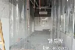 供应成都折叠滑动式软门帘PVC推拉门帘空调伸缩挡风移动式软门帘