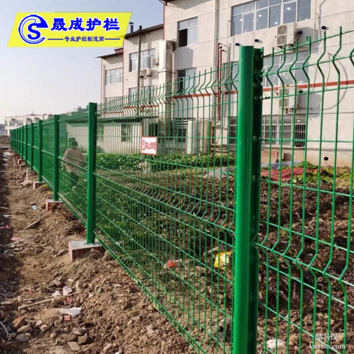 广州花卉塑钢围栏 茂名街道绿化铁丝网护栏 产业园特色柱防护网
