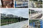 桥梁防撞护栏厂家广州公园河道隔离栏杆按需定制东莞水库铁栅栏