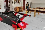 武冈市战甲台球桌钢架桌球台工厂直售