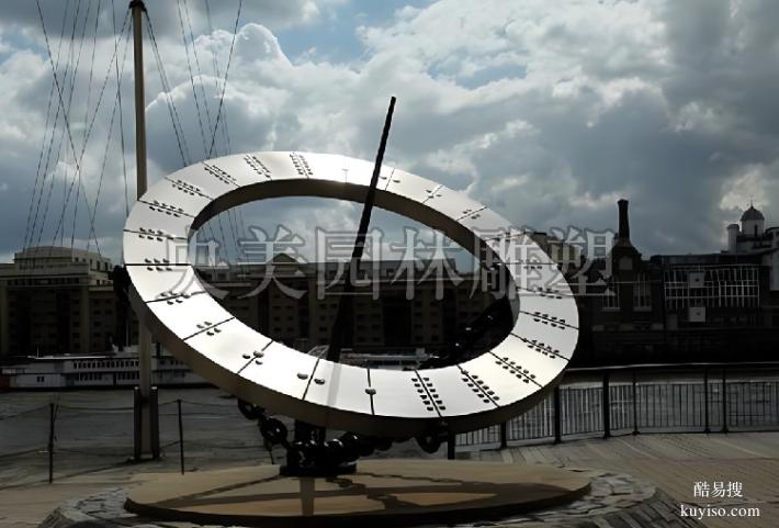 日晷雕塑是什么意思-不锈钢日晷制作厂家图
