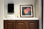 湘潭全房豪宅原木家具,原木橱柜,博古架订做油漆技术